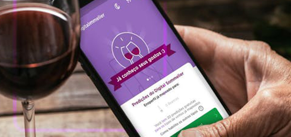 Digital Sommelier app desenvolvido pela Eniwine