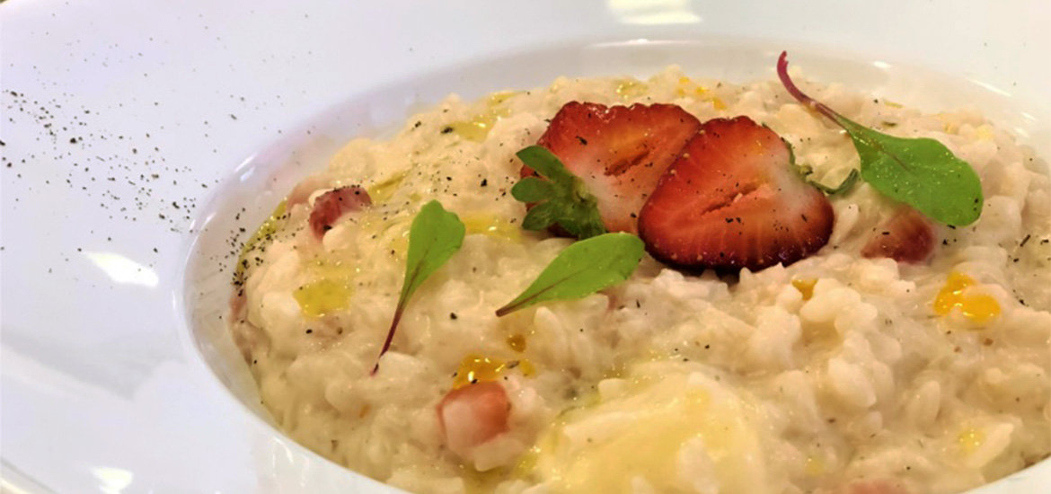 Risoto de Morango e Brie do Nonna Lilla