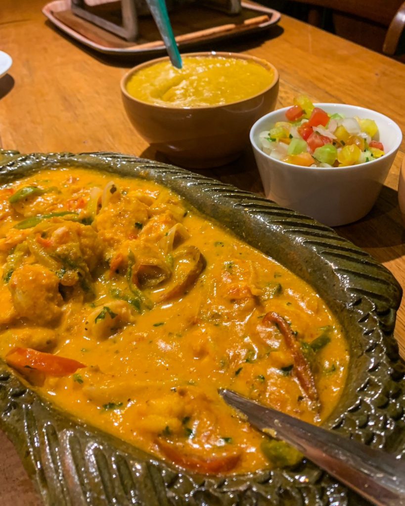 Moqueca de camarão da Bodega Sertaneja