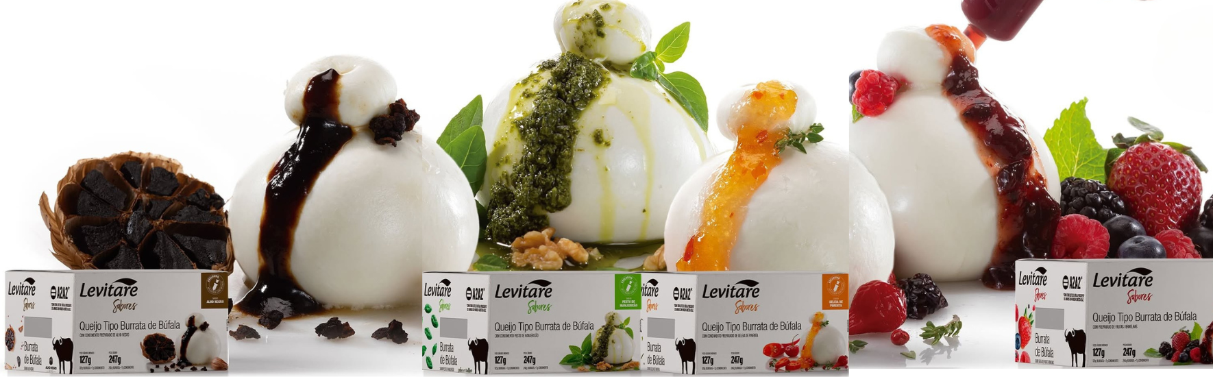 Levitare Sabores inova com burrata de recheio criativo