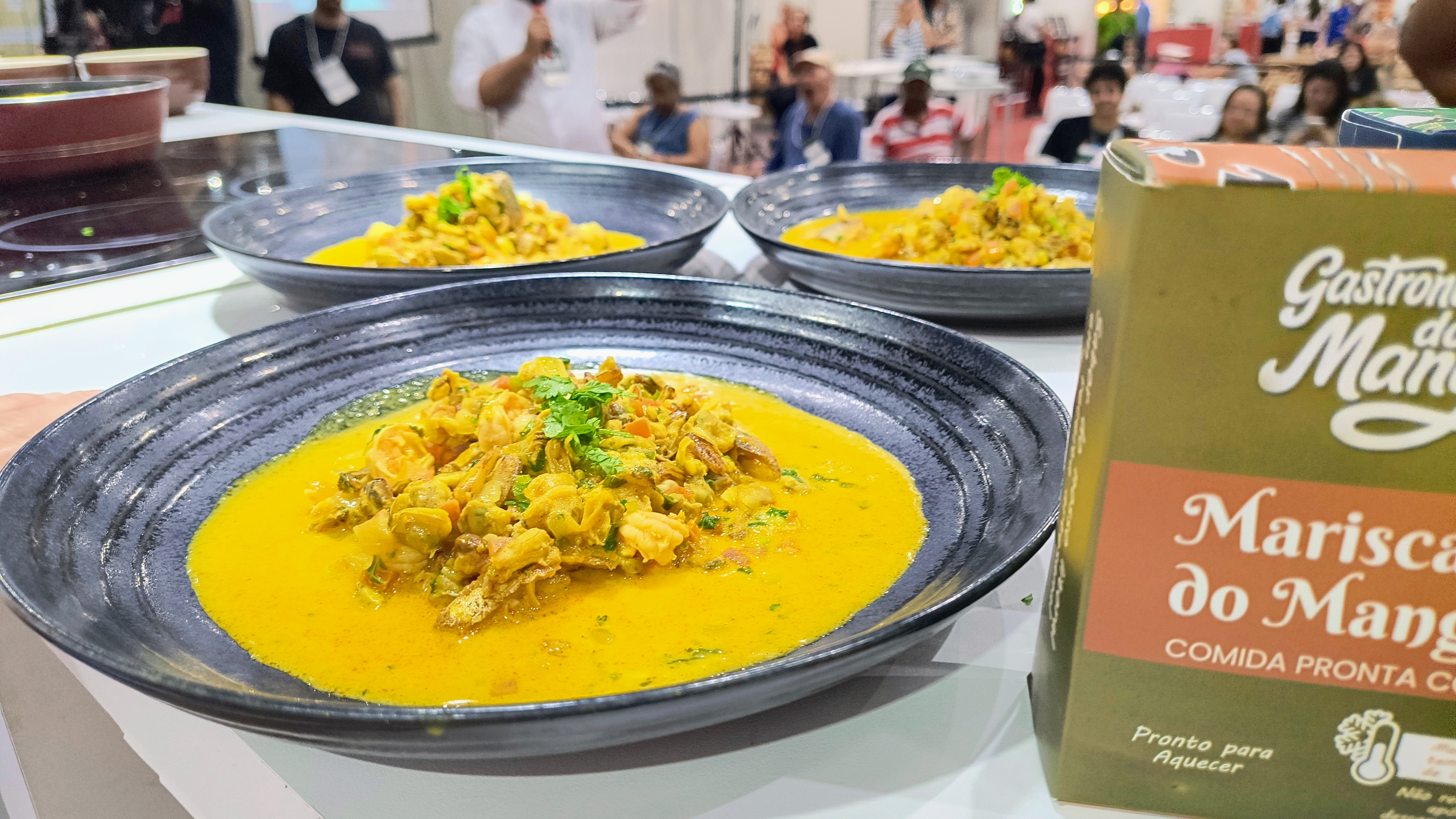 Mariscada do mangue, é um dos lançamentos da linha de pratos congelados da “Gastronomia do Mangue”, da chef Negralinda