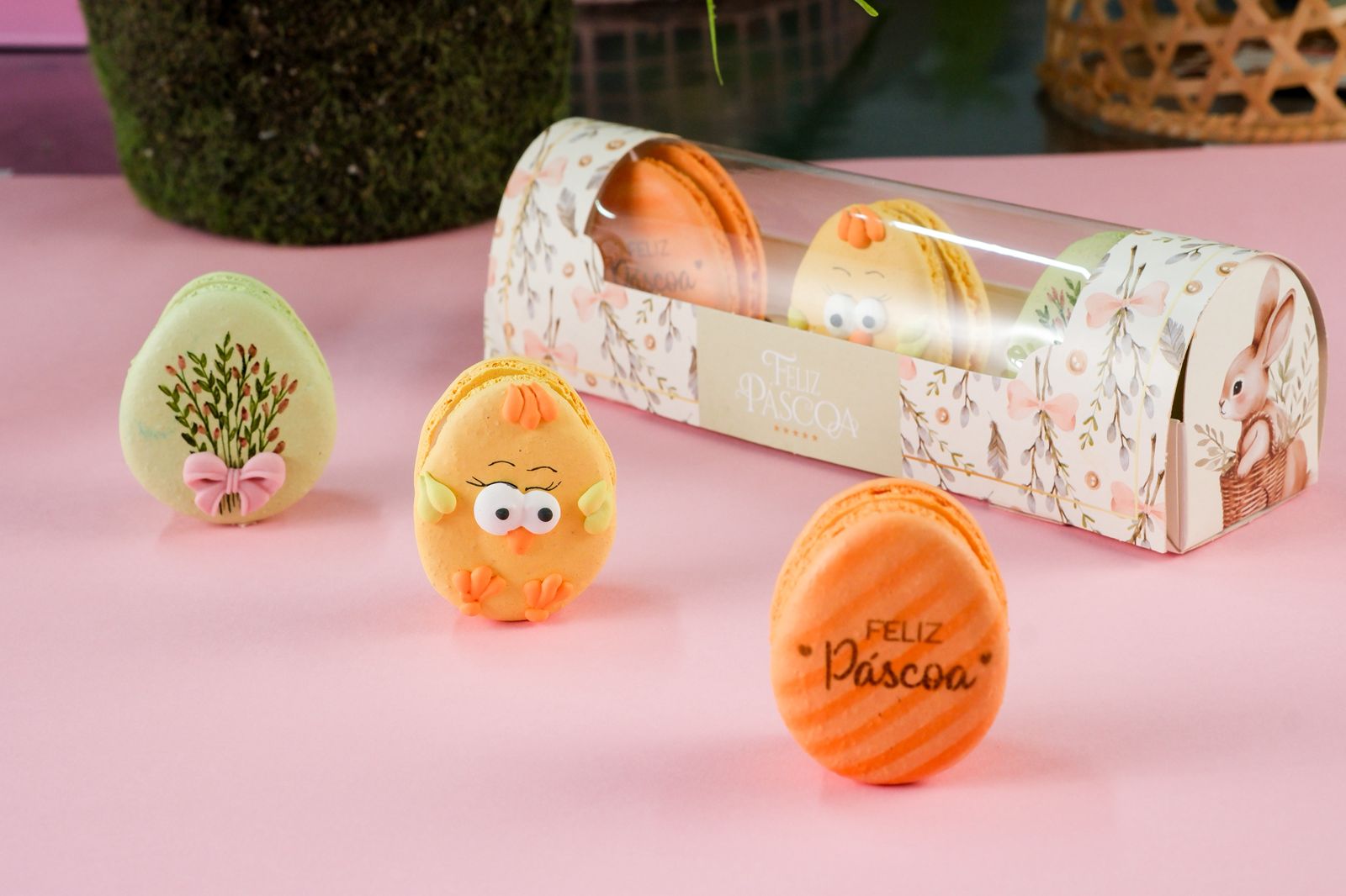 A’macarons lança coleção de Páscoa com macarons temáticos, ovos decorados e opções presenteáveis.