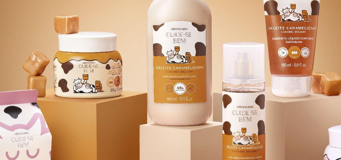 O Boticário lança Deleite Caramelizado e aposta em fragrância gourmand para nutrir corpo e pele